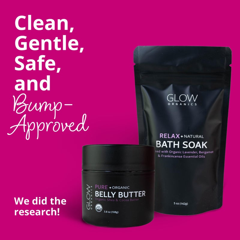 Bump Boxes 2nd Trimester Gift Set, Complete Pregnancy Care Package with Belly Butter, Bath Soak, Baby Footed Sleeper, Sonogram Frame and Eye Mask - Image 4